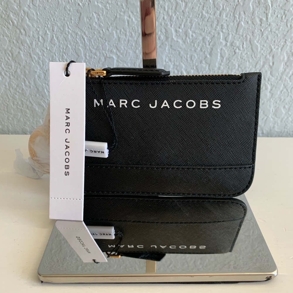 HP⚡️NWT, Marc Jacobs Saffiano Top Zip Coin Purse - Picture 3 of 8